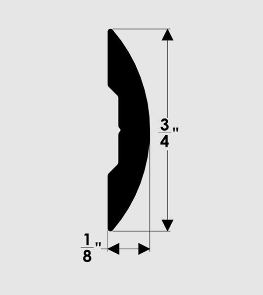 Taco Marine Aluminum Rub Rail (MPN: A50-0195TAL12D)