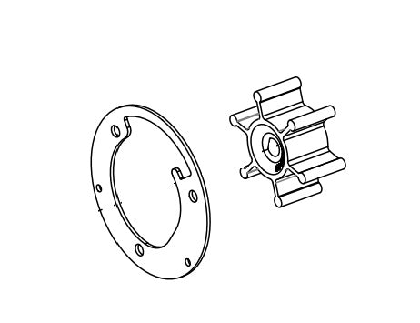 SHURFLO Macerator Pump Impeller (MPN: 94-571-00)