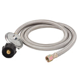 Flame King Propane Hose with Regulator (MPN: SS-QCC-3/8)