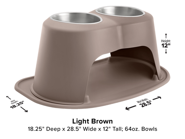 Weathertech Double High Pet Feeding System (MPN: DHC6412LBLB)