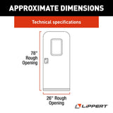 Lippert Components Radius Door (MPN: V000381471)