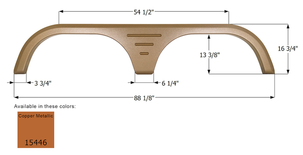 Icon Fender Skirt for Tandem Axle RVs (MPN: 15446)