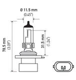 Hella Halogen Headlight Bulb (MPN: 9006XS)