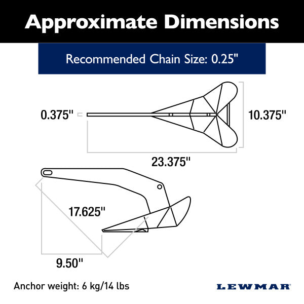 Lewmar Delta Deep Water Anchor (MPN: 0057406)