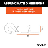 CURT Recovery Strap 1100 Pounds Work Load Limit (MPN: 29451)