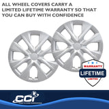 15 Inch 8 Spoke Silver Wheel Cover Set (MPN: IWC52915S)
