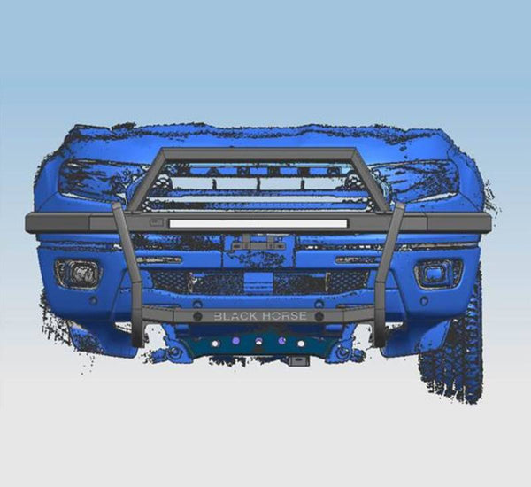 Black Horse Off Road Grille Guard (MPN: RAG1F01)
