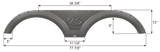 Icon Fender Skirt For Tandem Axle RVs (MPN: 16983)