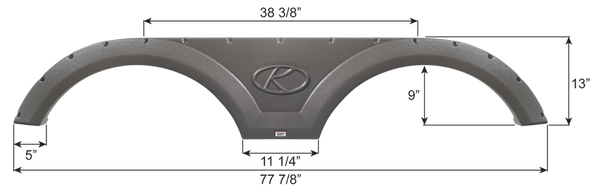 Icon Fender Skirt For Tandem Axle RVs (MPN: 16983)