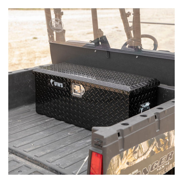 UWS 32-Inch Gloss Black Heavy-Wall Aluminum ATV Storage Box (MPN: EC20012)