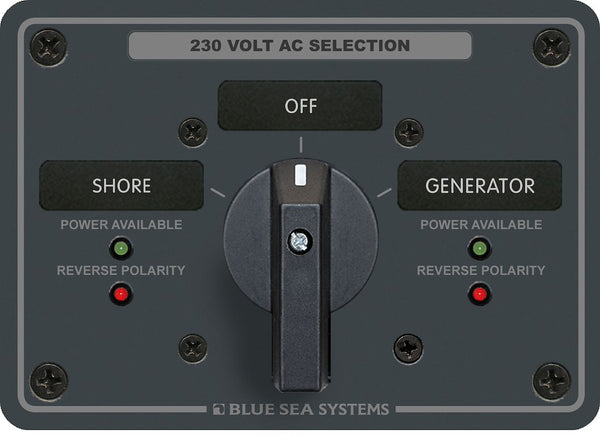 Blue Sea Switch Panel With Rocker Switch (MPN: 8357-BSS)