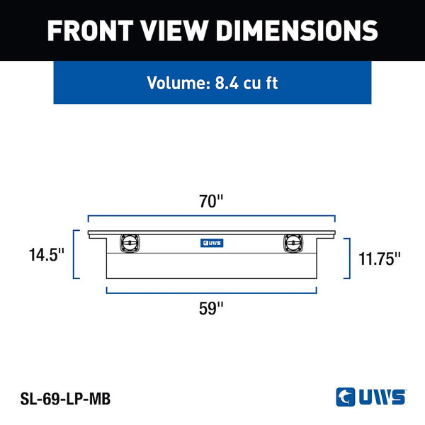 UWS Crossover Low Profile Tool Box (MPN: SL-69-LP-MB)