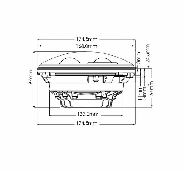 Quake LED Headlight Assembly (MPN: QTE568)