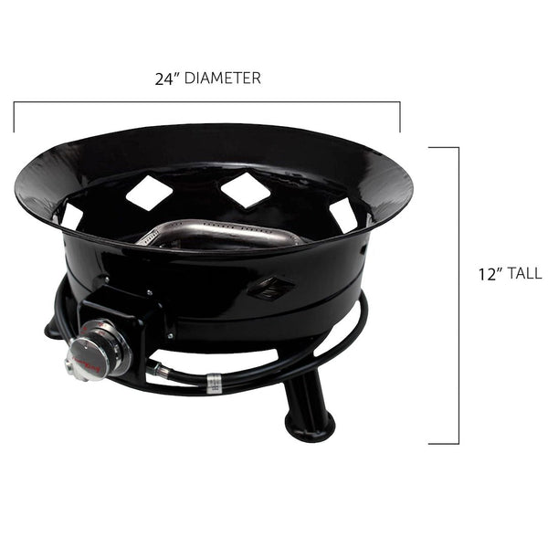 Flame King Portable Propane Fire Pit (MPN: FKG6502D)