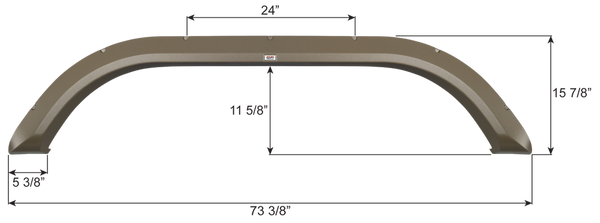Icon Fender Skirt for Tandem Axle RVs (MPN: 16769)