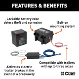 Curt Trailer Breakaway System Kit (MPN: 52041)