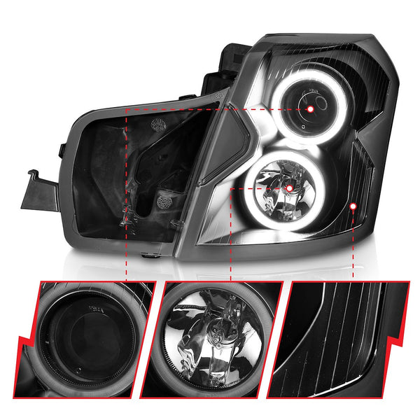 AnzoUSA Headlight Assembly With Halo (MPN: 121417)