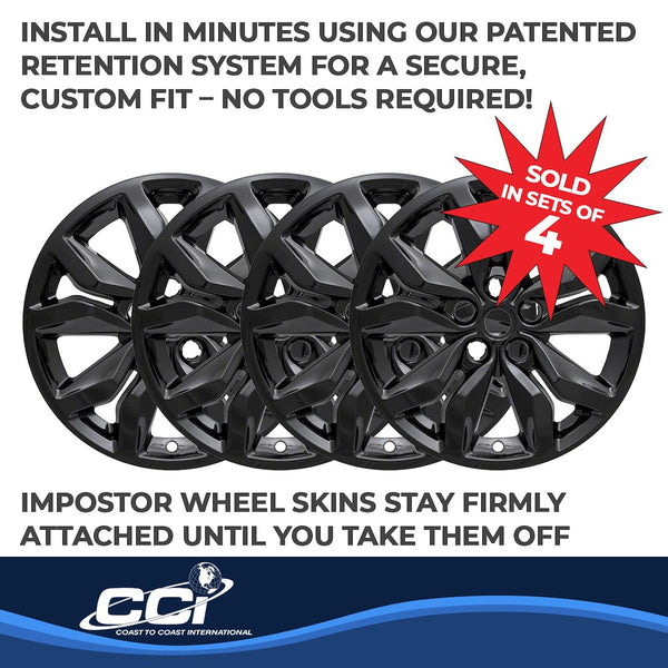 Coast To Coast Impostor Wheel Skin 18 Inch (MPN: IWCIMP407BLK)