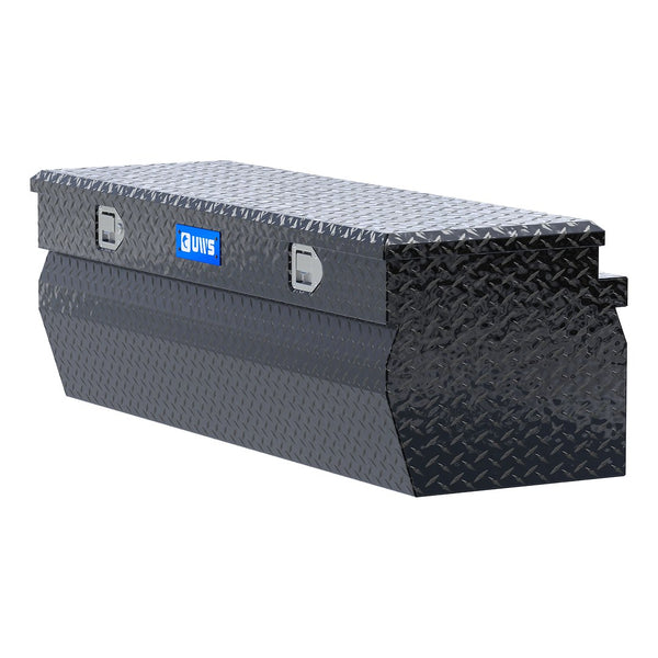 UWS 55-Inch Gloss Black Heavy-Wall Aluminum Wedge Truck Storage Box (MPN: EC20302)