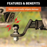 CURT Trailer Hitch Cover for 2 Inch Receiver (MPN: 58265)