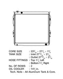 CSF Aluminum Radiator (MPN: 7030)