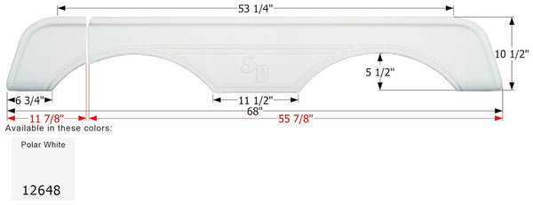 Icon Fender Skirt For Tandem Axle (MPN: 12648)
