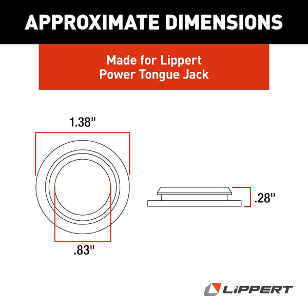Lippert Components Trailer Tongue Jack Plug (MPN: 225875)