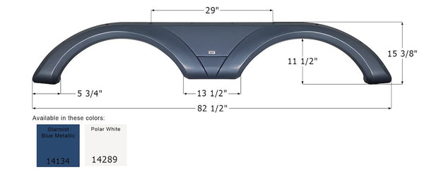 Icon Fender Skirt for Tandem Axle (MPN: 14289)