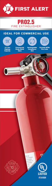 Fire Extinguisher 2.5 Pound Multi-Purpose (MPN: PRO2-5)