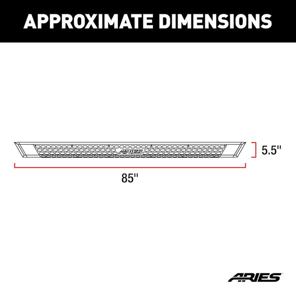 Aries AdvantEDGE Running Board With Step Pads (MPN: 2556009)