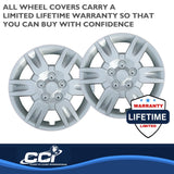 16 Inch Silver Wheel Cover Set by Coast To Coast (MPN: IWCB887216S)