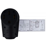 Hughes Auto Replacement Power Cord Plug (MPN: 50ASOCKET)
