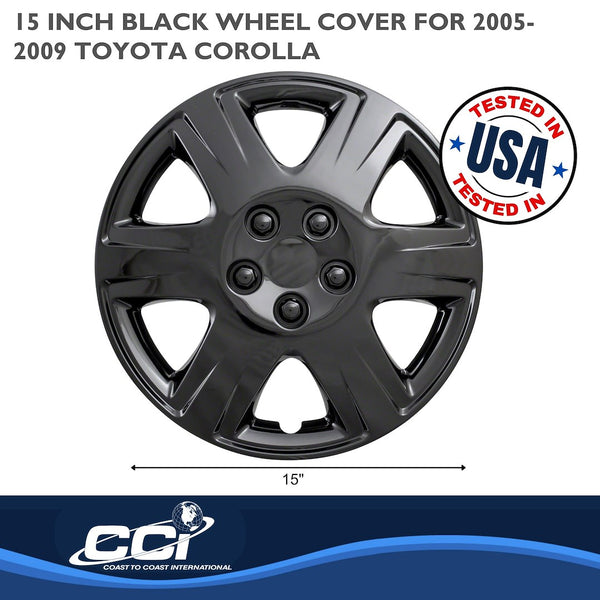 Coast To Coast 15 Inch Wheel Cover Set (MPN: IWC42215BLK)
