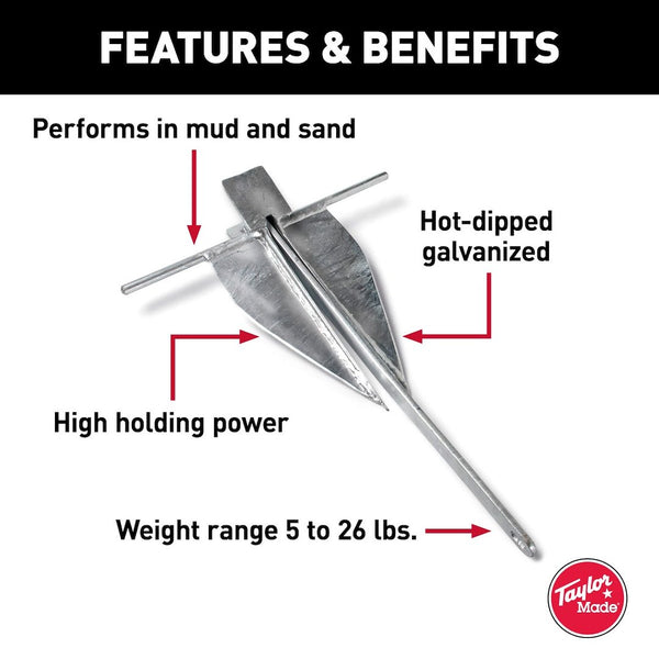Taylor Made Legacy Series Deep Water Fluke Anchor (MPN: 30103)