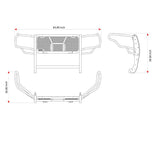 Black Horse Off Road Grille Guard (MPN: RU-TOTU22-B)