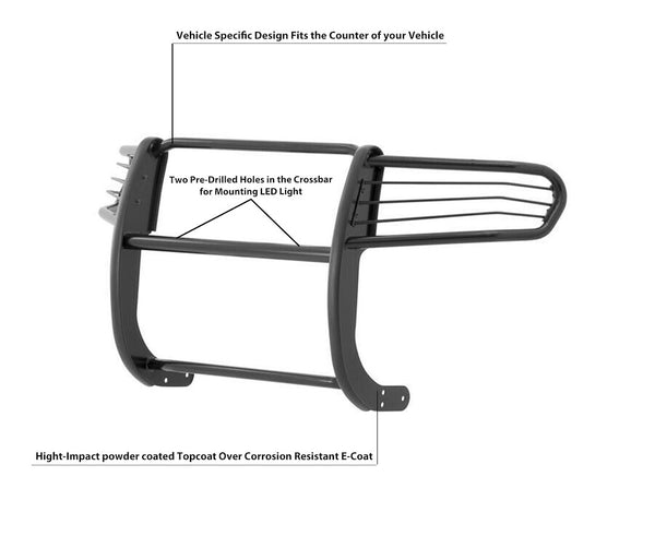 Black Horse Off Road Grille Guard (MPN: 17A152500A1MA)