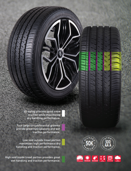 Kenda Vezda UHP A/S Tire (MPN: 400043)