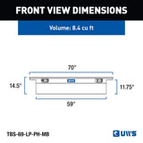 UWS Crossover Low Profile Tool Box (MPN: TBS-69-LP-PH-MB)