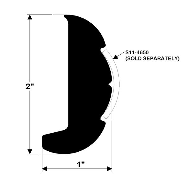 Taco Boat Rub Rail (MPN: V21-9502WHC20DV05)