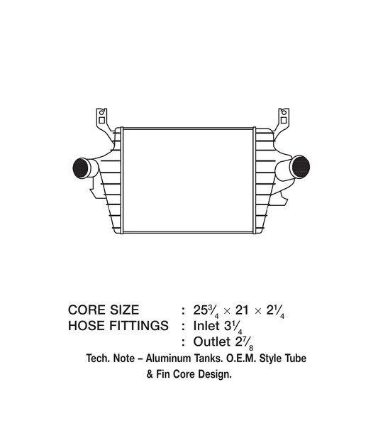 CSF Intercooler Air To Air Tube Fin (MPN: 6013)