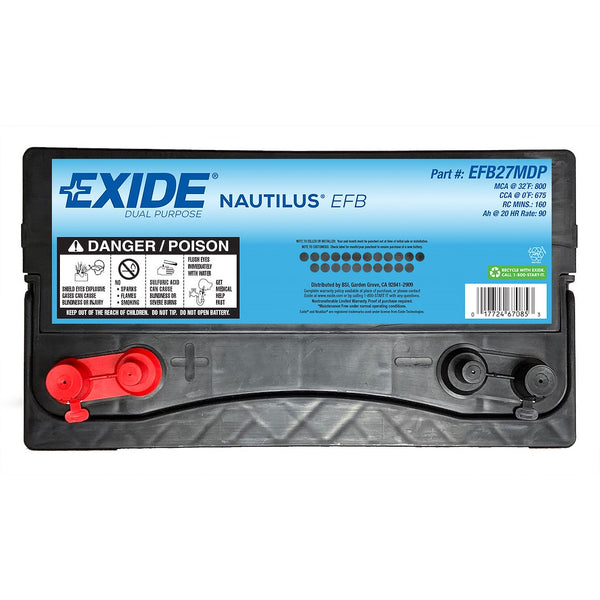 Exide Technologies EFB Battery (MPN: EFB27MDP)