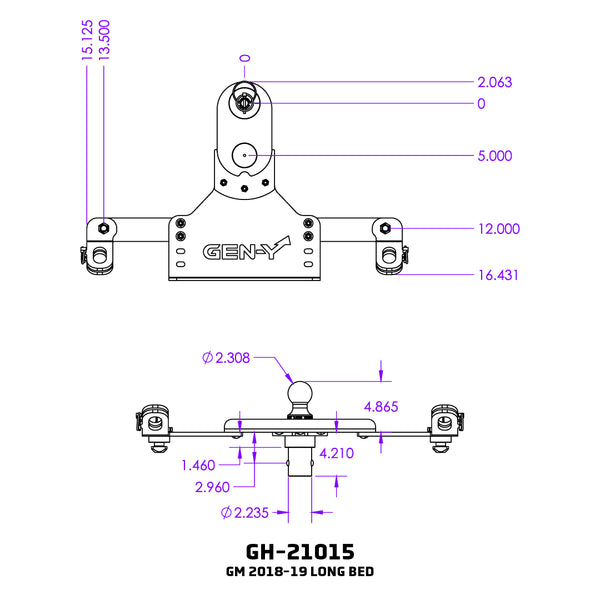Gen-Y Hitch GoosePuck GEN 2 Gooseneck Trailer Hitch Ball (MPN: GH-21015)