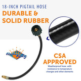 Flame King Propane Feed Hose (MPN: E18INPT)