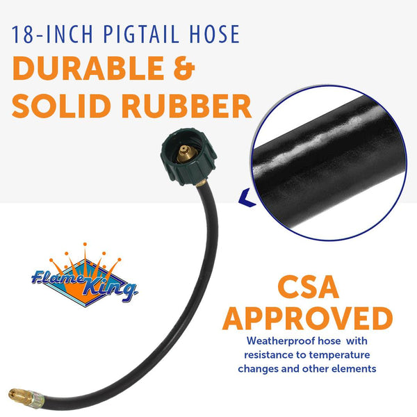 Flame King Propane Feed Hose (MPN: E18INPT)