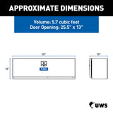 UWS Steel Underbody Tool Box (MPN: ST-TBUB-30-MB)