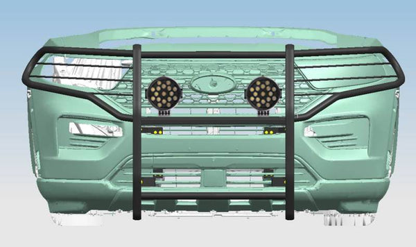 Black Horse Grille Guard Kit (MPN: 17FJ31MA-PLB)