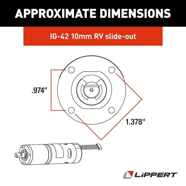 Lippert Components Slide Out Motor (MPN: 236575)