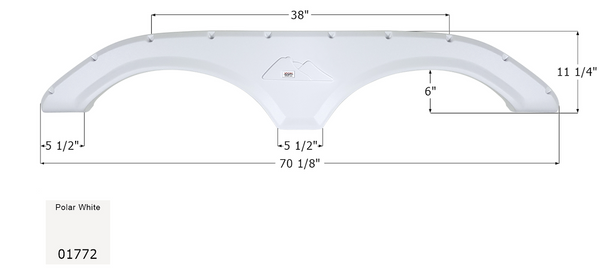 Icon Fender Skirt For Tandem Axle RVs (MPN: 01772)