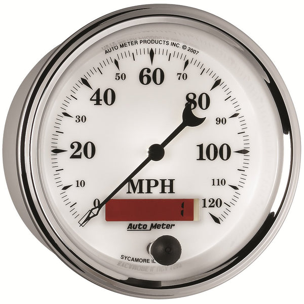 AutoMeter Speedometer Old Tyme White II (MPN: 1287)