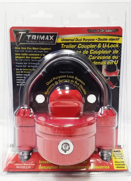 Trimax Trailer Coupler Lock (MPN: UMAX25D)